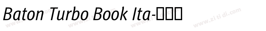 Baton Turbo Book Ita字体转换